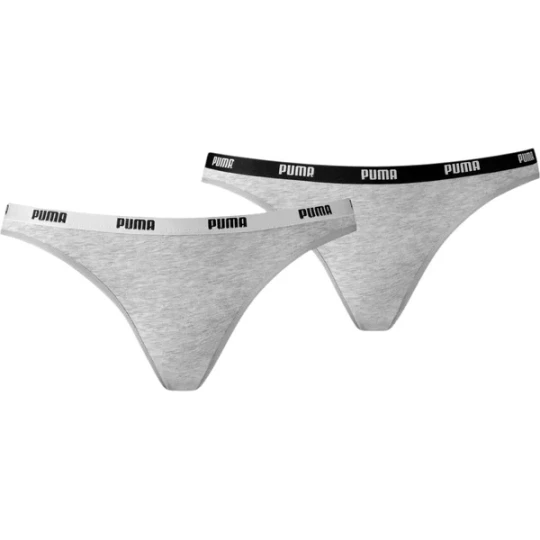 Zdjęcie produktu Majtki damskie Bikini 2 Pary Puma Szary