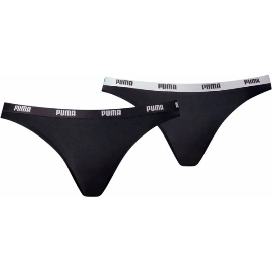 Zdjęcie produktu Majtki damskie Bikinis 2 pary Puma Czarny