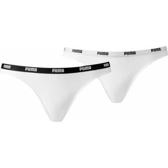 Zdjęcie produktu Majtki damskie Bikinis 2 pary Puma Biały