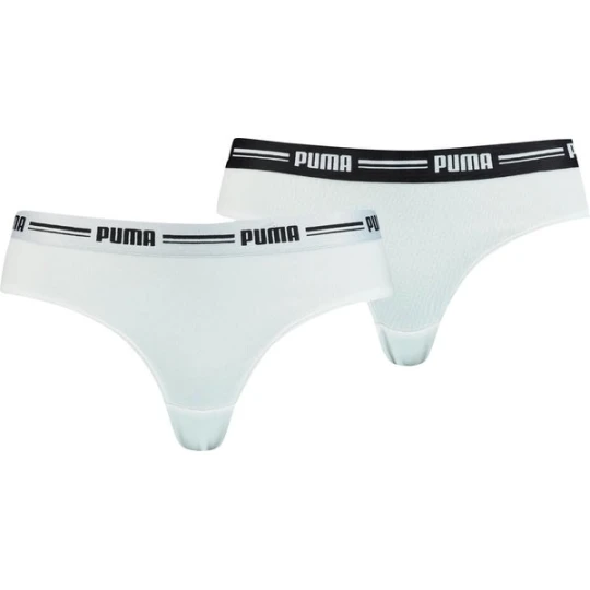 Zdjęcie produktu Majtki damskie Brazilian 2 pary Puma Biały