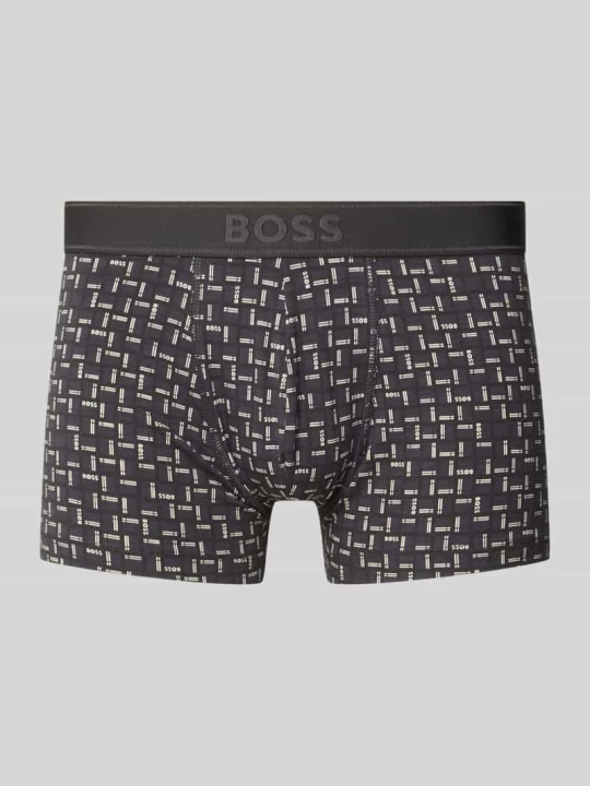 Zdjęcie produktu Majtki i obcisłe bokserki z mieszanka bawełny model 'Trunk 365 Print' Boss Ciemnoszary