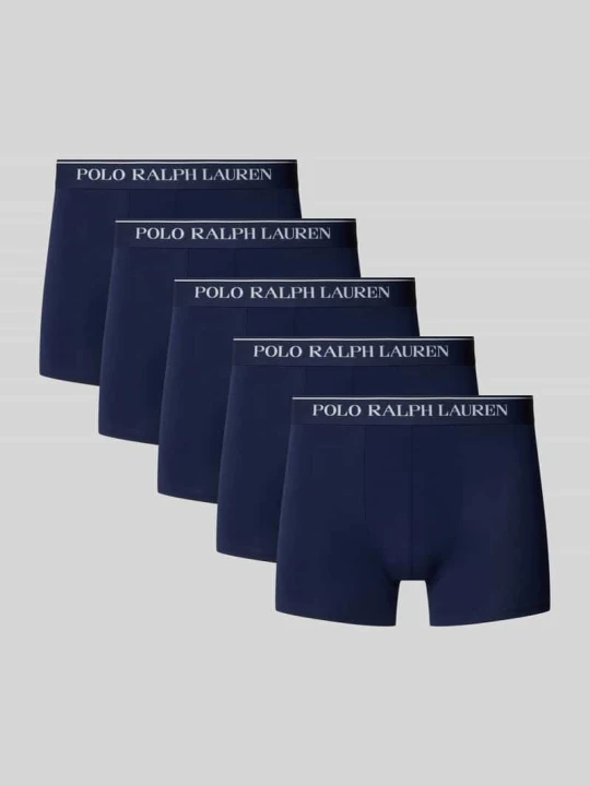Zdjęcie produktu Majtki i obcisłe bokserki z mieszanki bawełny w 5‑pakiecie Polo Ralph Lauren Ciemnoniebieski