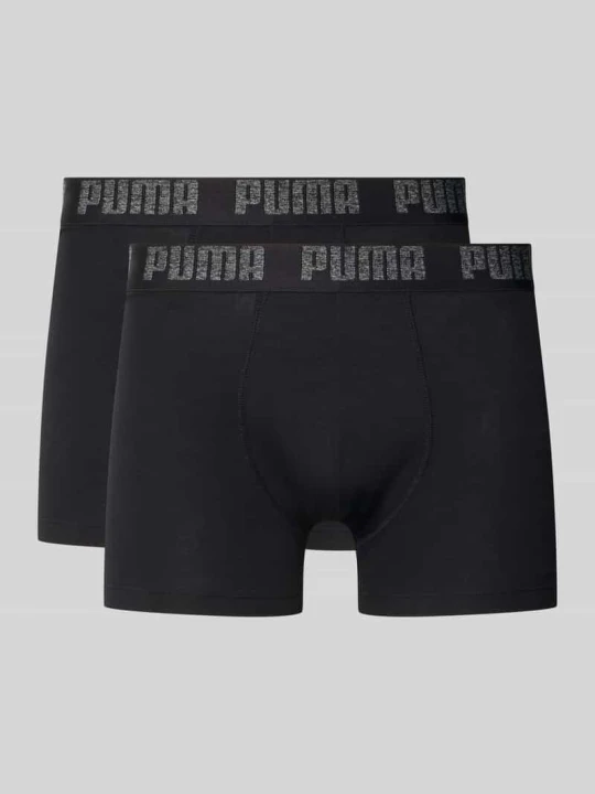 Zdjęcie produktu Majtki i obcisłe bokserki z mieszanki bawełny w zestaw 2 szt. Puma Czarny