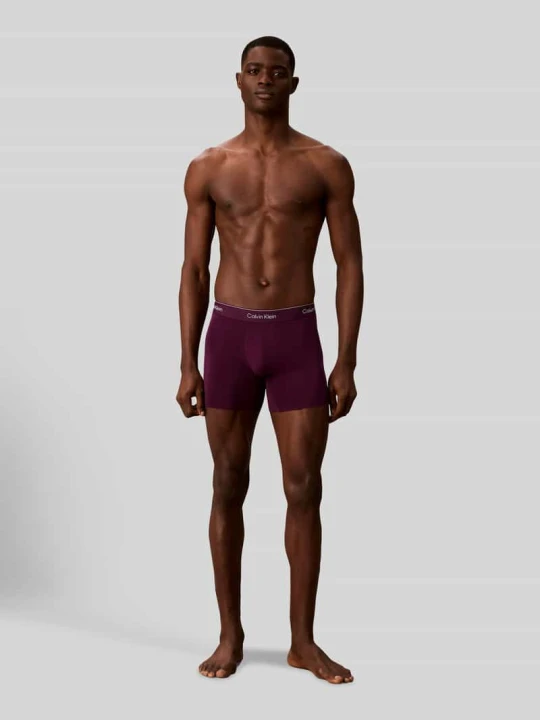 Zdjęcie produktu Majtki i obcisłe bokserki z mieszanki bawełny w zestaw 3 szt. model 'BOXER BRIEF' Calvin Klein Jasnoszary