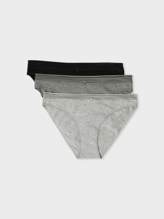 Zdjęcie produktu Majtki - komplet 3 szt. Etam gris pale