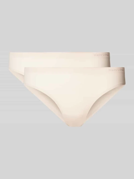 Zdjęcie produktu figi o kroju slim fit z wyjątkowo subtelnymi szwami w zestaw 2 szt. Marc O'Polo Beżowy