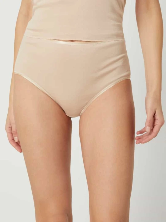 Zdjęcie produktu Majtki z bawełny — bezszwowy model ‘Cotton Seamless’ Hanro Beżowy