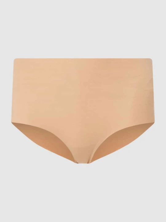 Zdjęcie produktu Majtki z dodatkiem streczu — bezszwowy model ‘Invisible Cotton’ Hanro Średniobrązowy