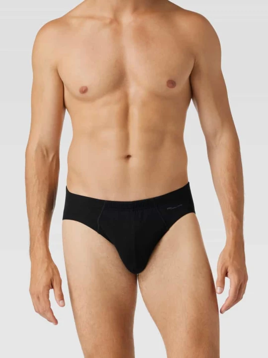 Zdjęcie produktu Majtki z domieszką stretchu model 'CASUAL COTTON Jazz-Pants' Mey Czarny