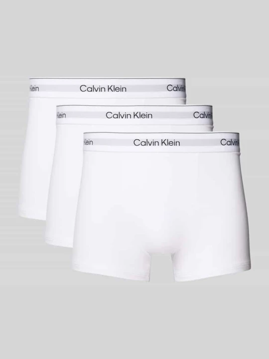 Zdjęcie produktu Majtki z elastycznym paskiem z logo w zestawie 3 szt. Calvin Klein Biały