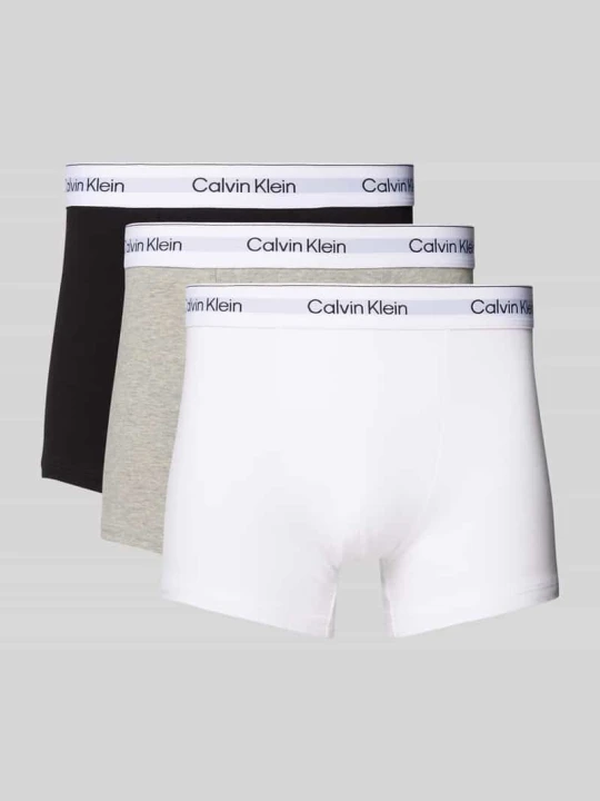 Zdjęcie produktu Majtki z elastycznym paskiem z logo w zestawie 3 szt. Calvin Klein Czarny