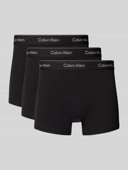 Zdjęcie produktu Majtki z elastycznym paskiem z logo w zestawie 3 szt. Calvin Klein Czarny