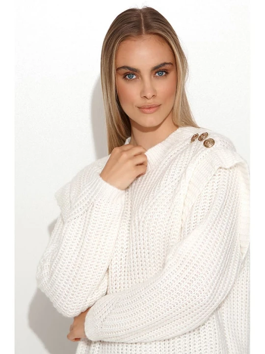 Zdjęcie produktu Makadamia Sweter w kolorze ecru rozmiar: onesize