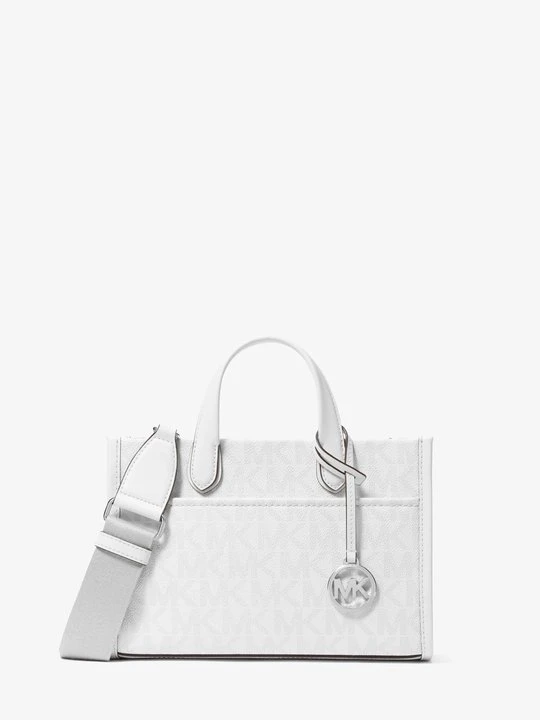 Zdjęcie produktu Mała listonoszka Gigi z charakterystycznym logo Michael Kors srebrny