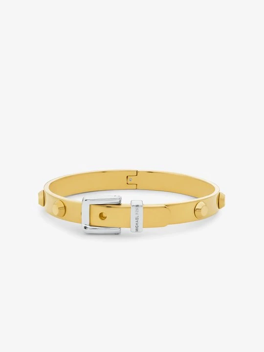 Zdjęcie produktu Mała mosiężna bransoletka Colby pokryta metalem szlachetnym z kryształkami pavé Michael Kors ZŁOTY (Złoty)