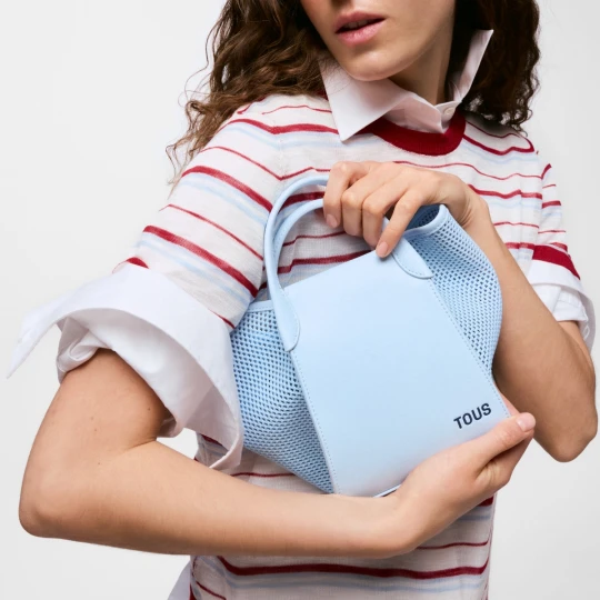 Zdjęcie produktu Mała Błękitna Torba Z Rączkami Tous Tulip Mesh - Tous SKY BLUE