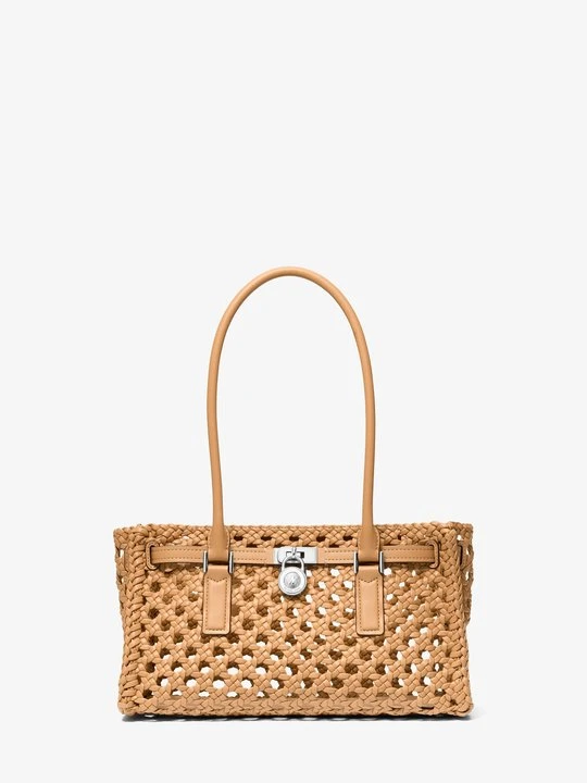 Zdjęcie produktu Mała ręcznie tkana torba Hamilton Moderne Michael Kors ORZECHOWY (Brązowy)