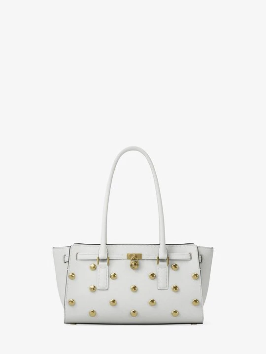 Zdjęcie produktu Mała skórzana torba Hamilton Moderne z ćwiekami Michael Kors SKORUPKA JAJKA (Naturalny)