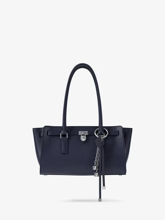 Zdjęcie produktu Mała skórzana torba Hamilton Moderne ze skóry Michael Kors NIEBIESKI FORMALNY (Niebieski)