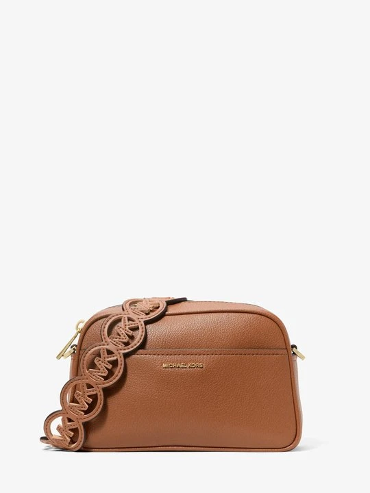 Zdjęcie produktu Mała skórzana torebka Jet Set typu camera bag do przewieszenia przez ramię Michael Kors BRĄZOWY (Brązowy)