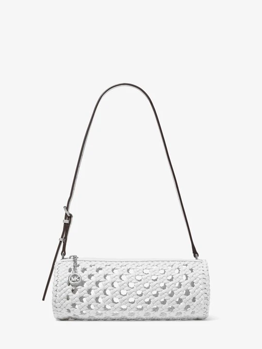 Zdjęcie produktu Mała szydełkowa torebka typu barrel Izzy Michael Kors OPTYCZNA BIEL (Biały)