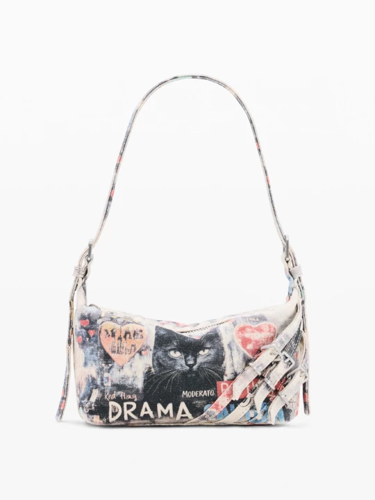 Zdjęcie produktu mała torba denim Desigual MATERIAL FINISHES