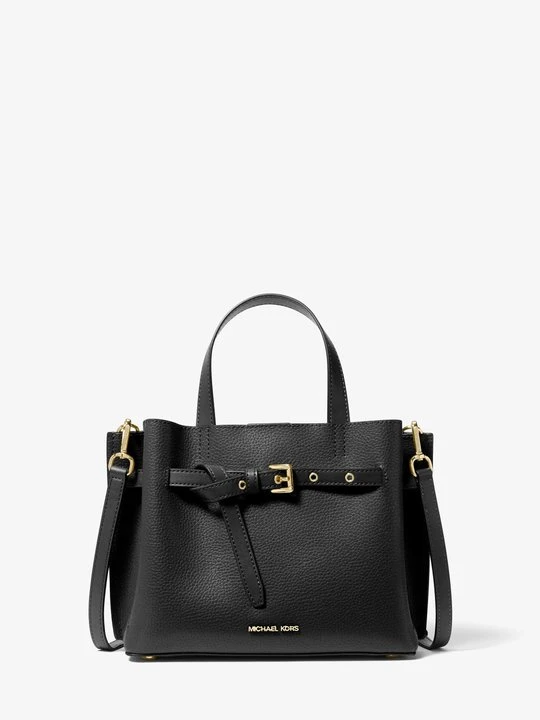 Zdjęcie produktu Mała torba Emilia ze skóry groszkowej Michael Kors CZARNY (Czarny)