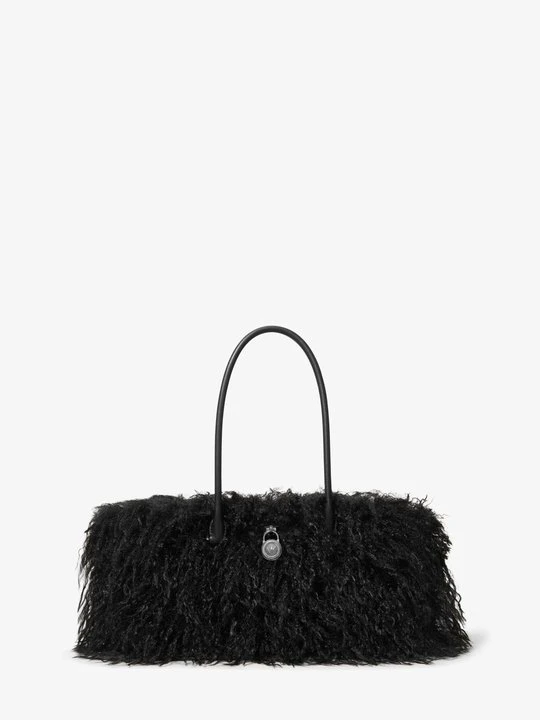 Zdjęcie produktu Mała torba Hamilton Moderne z syntetycznej wełny strzyżonej Michael Kors CZARNY (Czarny)