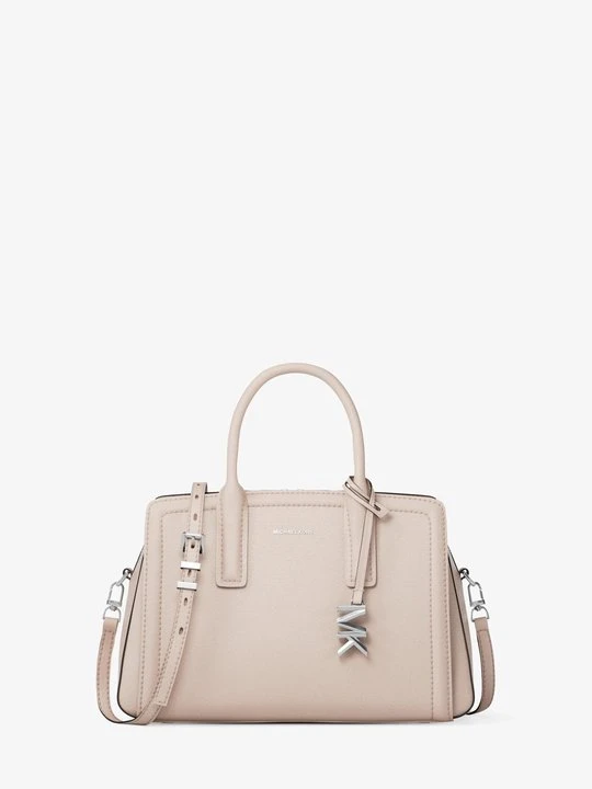 Zdjęcie produktu Mała torba Laila ze skóry groszkowej Michael Kors ŁAGODNY RÓŻ (Różowy)