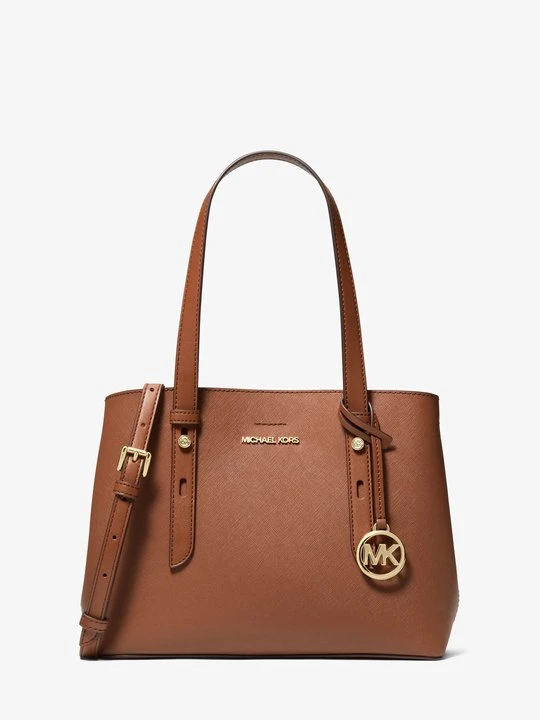 Zdjęcie produktu Mała torba tote Mel ze skóry saffiano Michael Kors BRĄZOWY (Brązowy)