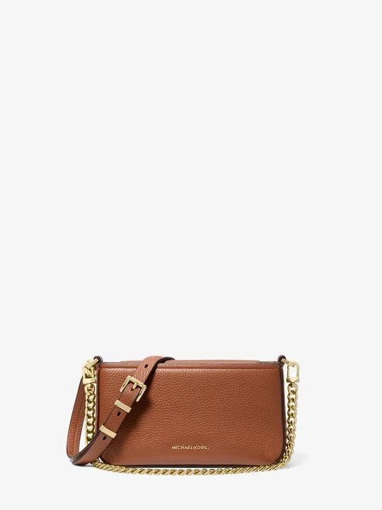 Zdjęcie produktu Mała torebka Bryant z groszkowej skóry z przepinanym paskiem Michael Kors BRĄZOWY (Brązowy)