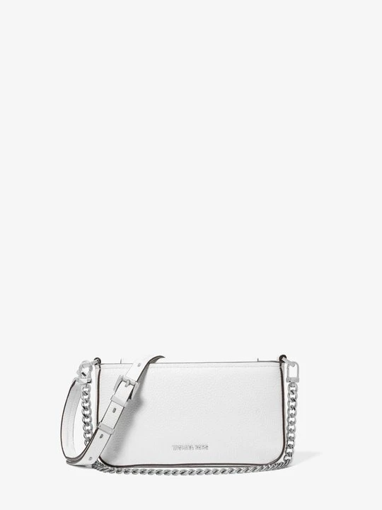 Zdjęcie produktu Mała torebka Bryant z groszkowej skóry z przepinanym paskiem Michael Kors OPTYCZNA BIEL (Biały)