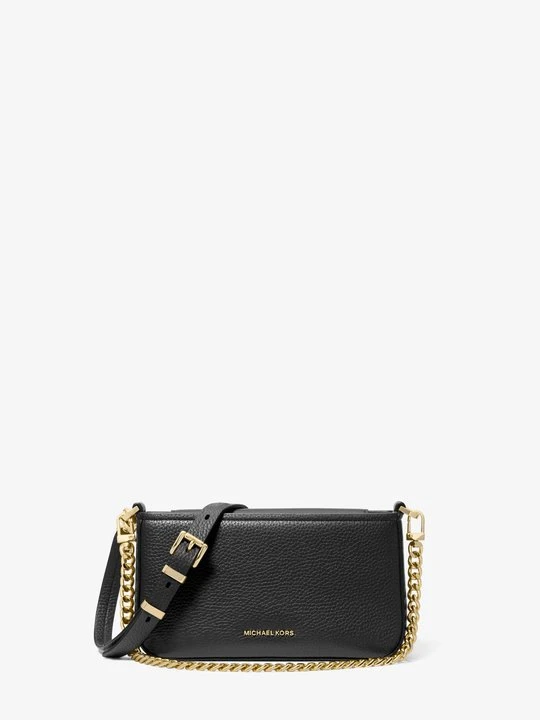 Zdjęcie produktu Mała torebka Bryant z groszkowej skóry z przepinanym paskiem Michael Kors CZARNY (Czarny)