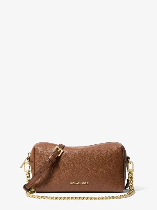 Zdjęcie produktu Mała torebka do przewieszenia przez ramię Bryant ze skóry groszkowej Michael Kors BRĄZOWY (Brązowy)
