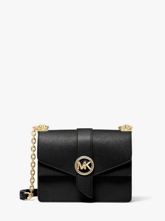 Zdjęcie produktu Mała torebka do przewieszenia przez ramię Greenwich ze skóry saffiano Michael Kors CZARNY (Czarny)