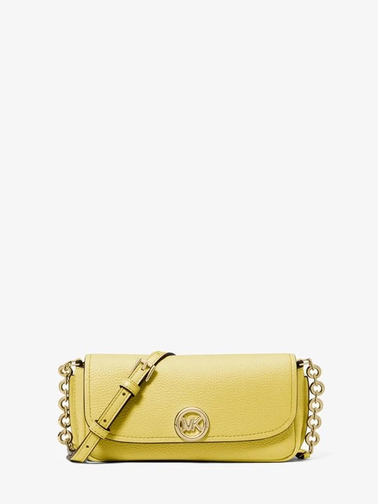 Zdjęcie produktu Mała torebka do przewieszenia przez ramię Nolita ze skóry groszkowej Michael Kors CYTRYNOWY (Żółty)