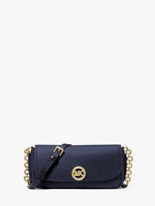 Zdjęcie produktu Mała torebka do przewieszenia przez ramię Nolita ze skóry groszkowej Michael Kors NIEBIESKI FORMALNY (Niebieski)
