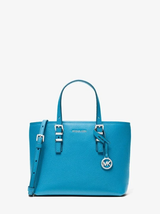 Zdjęcie produktu Mała torebka do przewieszenia przez ramię Quinn z groszkowej z odpinanym paskiem Michael Kors NIEBIESKI MILOS (Niebieski)