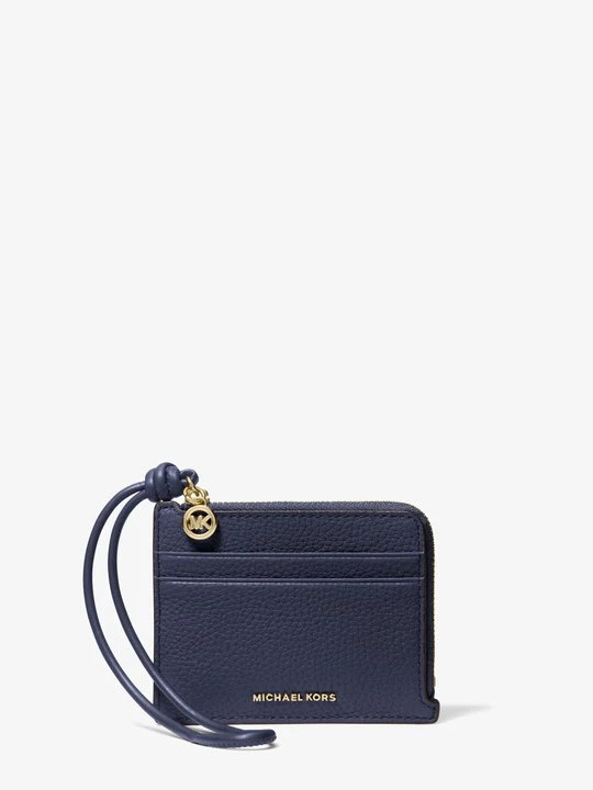 Zdjęcie produktu Mała torebka na nadgarstek na karty Jet Set ze skóry groszkowej Michael Kors NIEBIESKI FORMALNY (Niebieski)