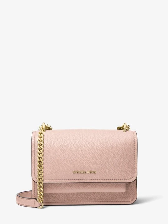Zdjęcie produktu Mała torebka na ramię Claire ze skóry groszkowej z odpinanym paskiem Michael Kors ŁAGODNY RÓŻ (Różowy)