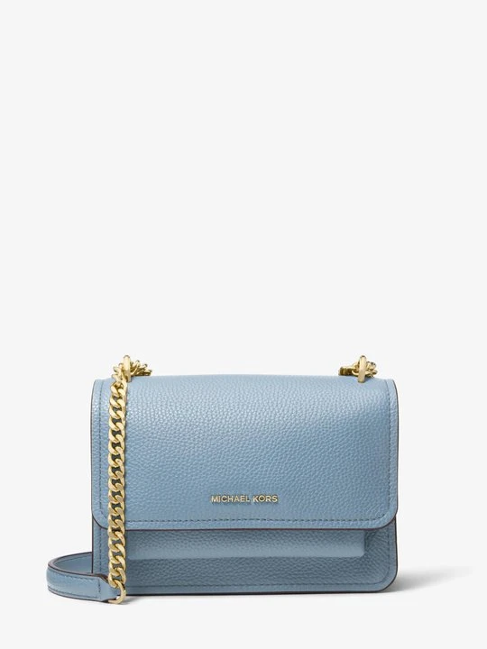 Zdjęcie produktu Mała torebka na ramię Claire ze skóry groszkowej z odpinanym paskiem Michael Kors CHAMBRAY (Niebieski)