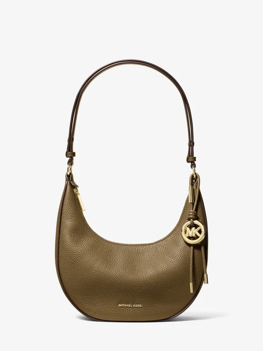 Zdjęcie produktu Mała torebka Nolita z groszkowej skóry z przepinanym paskiem Michael Kors LODEN (Zielony)