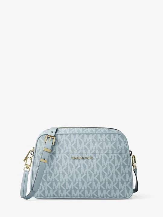 Zdjęcie produktu Mała torebka typu camera bag Jet Set do przewieszenia przez ramię z charakterystycznym logo Michael Kors CHAMBRAY (Niebieski)