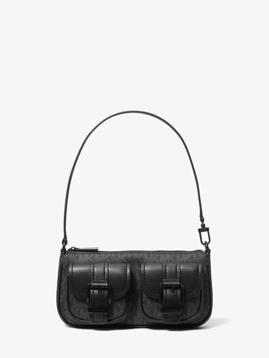 Zdjęcie produktu Mała torebka Zoe z charakterystycznym logo i przepinanym paskiem Michael Kors CZARNY (Czarny)