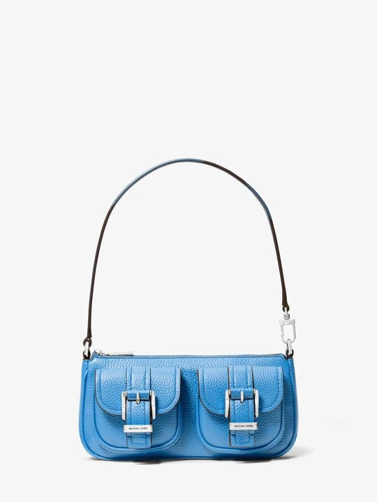 Zdjęcie produktu Mała torebka Zoe ze skóry groszkowej Michael Kors POŁUDNIOWY PACYFIK (Niebieski)