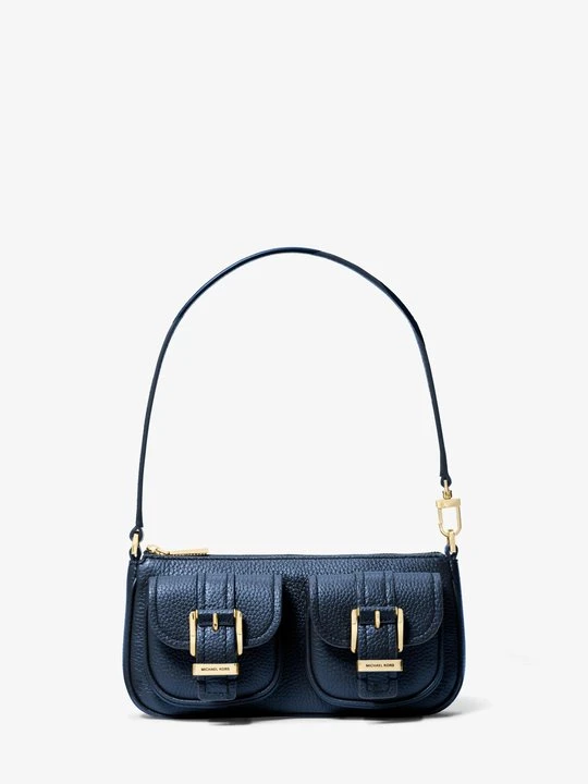 Zdjęcie produktu Mała torebka Zoe ze skóry groszkowej Michael Kors GRANATOWY (Niebieski)