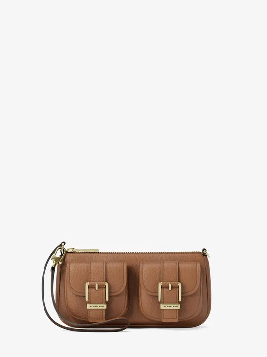 Zdjęcie produktu Mała torebka Zoe ze skóry groszkowej Michael Kors BRĄZOWY (Brązowy)