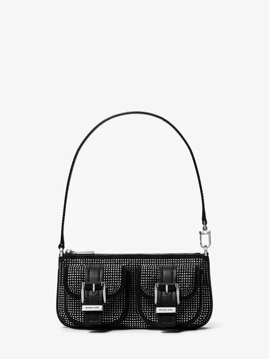 Zdjęcie produktu Mała torebka Zoe ze zdobionego zamszu Michael Kors CZARNY (Czarny)