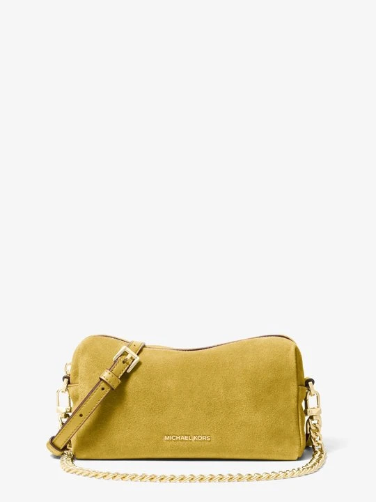 Zdjęcie produktu Mała zamszowa torebka do przewieszenia przez ramię Bryant z odpinanym paskiem Michael Kors CHARTREUSE (Zielony)