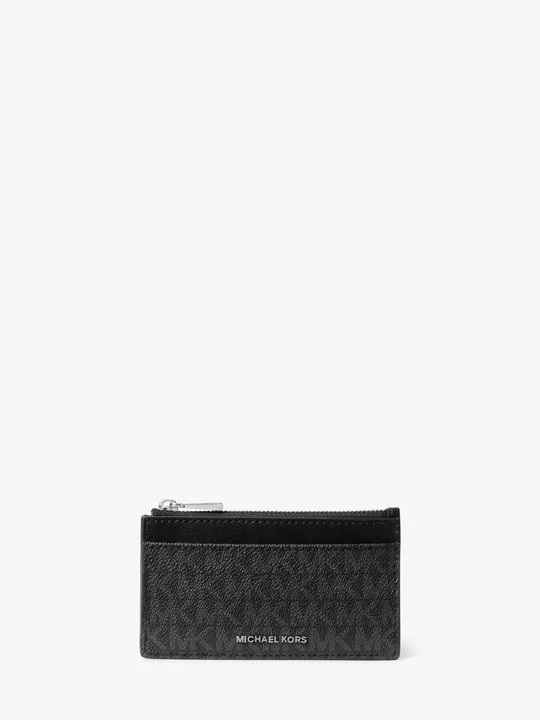Zdjęcie produktu Małe etui na karty Jet Set z charakterystycznym logo Michael Kors CZARNY (Czarny)